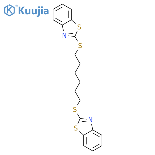 2-{[6-(1,3-benzothiazol-2-ylsulfanyl)hexyl]sulfanyl}-1,3-benzothiazole structure