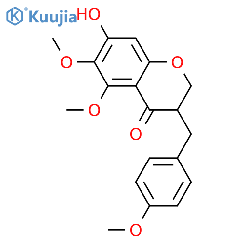 4',5,6,7-Tetrahydroxyhomoisoflavanone; (ξ)-form, 4',5,6-Tri-Me ether structure