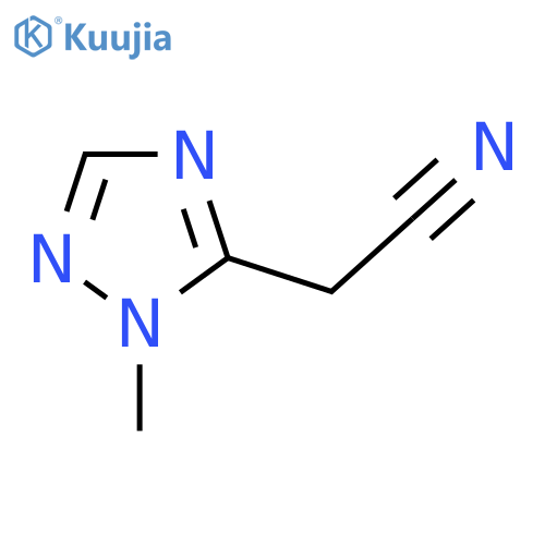 2-(1-methyl-1H-1,2,4-triazol-5-yl)acetonitrile structure