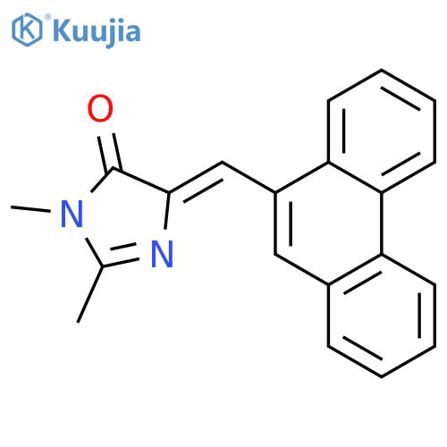 4H-Imidazol-4-one, 3,5-dihydro-2,3-dimethyl-5-(9-phenanthrenylmethylene)-, (5Z)- structure