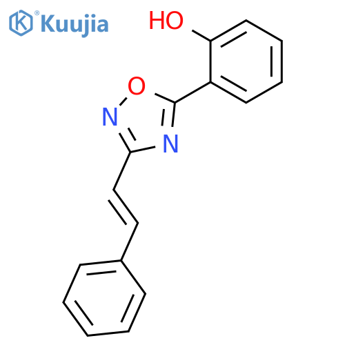 Phenol, 2-[3-(2-phenylethenyl)-1,2,4-oxadiazol-5-yl]- structure