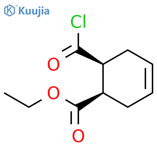 3-Cyclohexene-1-carboxylic acid, 6-(chlorocarbonyl)-, ethyl ester, cis- structure