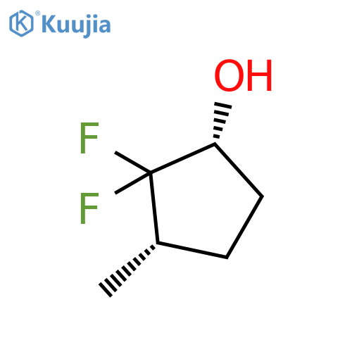 Cyclopentanol, 2,2-difluoro-3-methyl-, (1R-cis)- structure