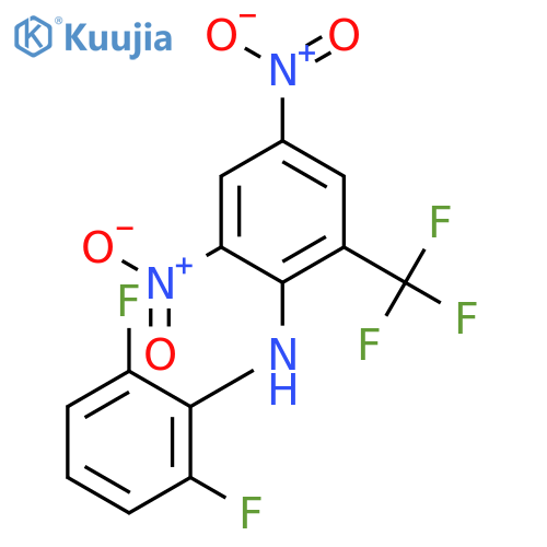 Benzenamine, N-(2,6-difluorophenyl)-2,4-dinitro-6-(trifluoromethyl)- structure