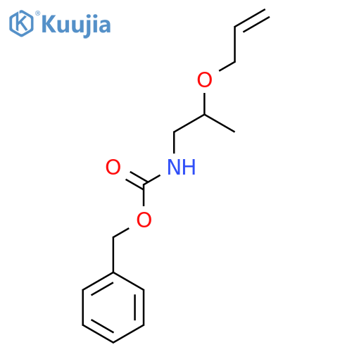 benzyl N-[2-(prop-2-en-1-yloxy)propyl]carbamate structure