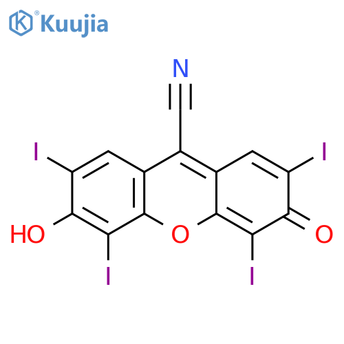 3H-Xanthene-9-carbonitrile,6-hydroxy-2,4,5,7-tetraiodo-3-oxo- structure
