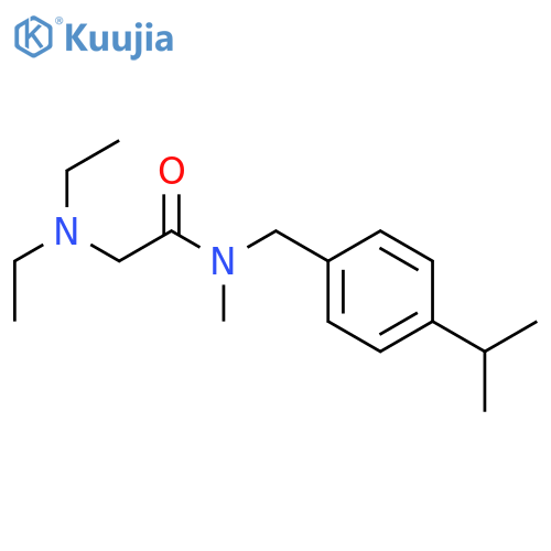 Acetamide,2-(diethylamino)-N-methyl-N-[[4-(1-methylethyl)phenyl]methyl]- structure
