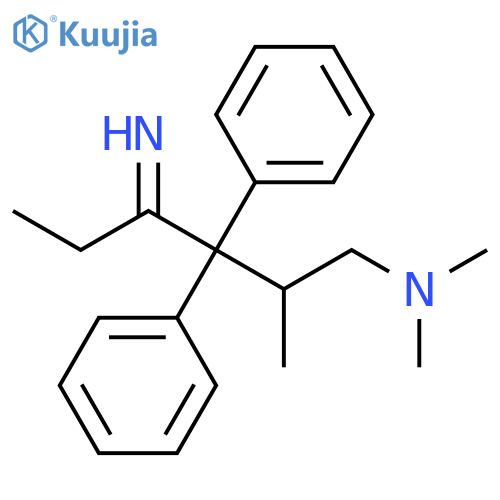 4-IMINO-N,N,2-TRIMETHYL-3,3-DIPHENYLHEXAN-1-AMINE structure
