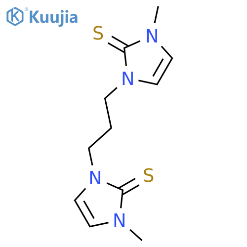 2H-Imidazole-2-thione, 1,1'-(1,3-propanediyl)bis[1,3-dihydro-3-methyl- structure