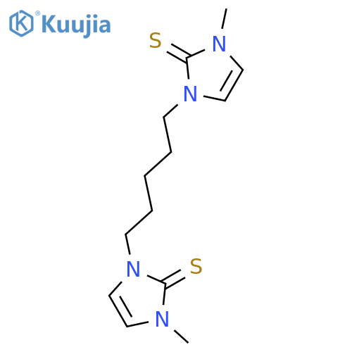 2H-Imidazole-2-thione, 1,1'-(1,5-pentanediyl)bis[1,3-dihydro-3-methyl- structure