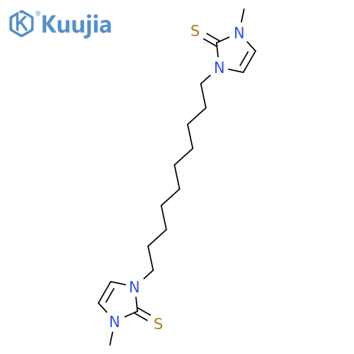 2H-Imidazole-2-thione, 1,1'-(1,10-decanediyl)bis[1,3-dihydro-3-methyl- structure
