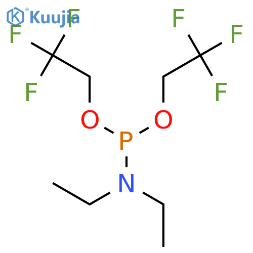 Phosphoramidous acid, diethyl-, bis(2,2,2-trifluoroethyl) ester structure