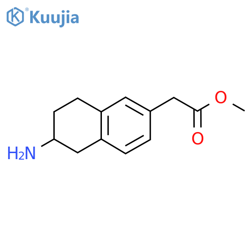 Methyl 2-(6-amino-5,6,7,8-tetrahydronaphthalen-2-yl)acetate structure