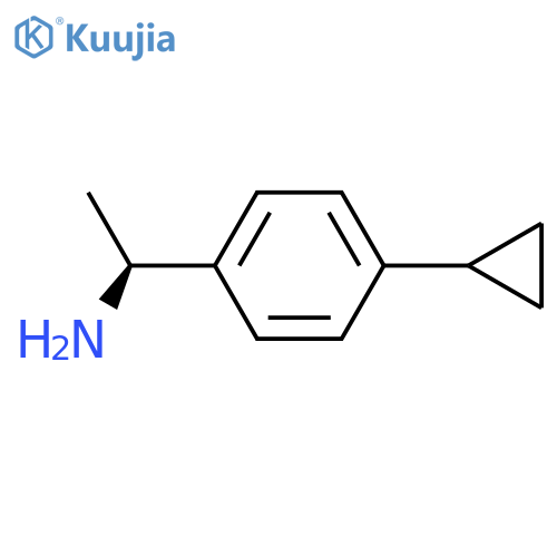 (1S)-1-(4-cyclopropylphenyl)ethan-1-amine structure