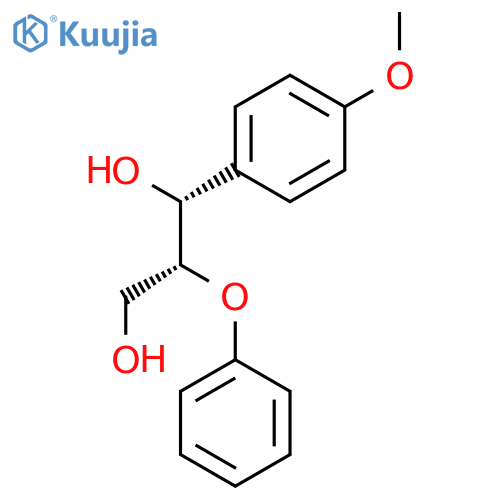 1,3-Propanediol, 1-(4-methoxyphenyl)-2-phenoxy-, (R*,R*)-(±)- structure