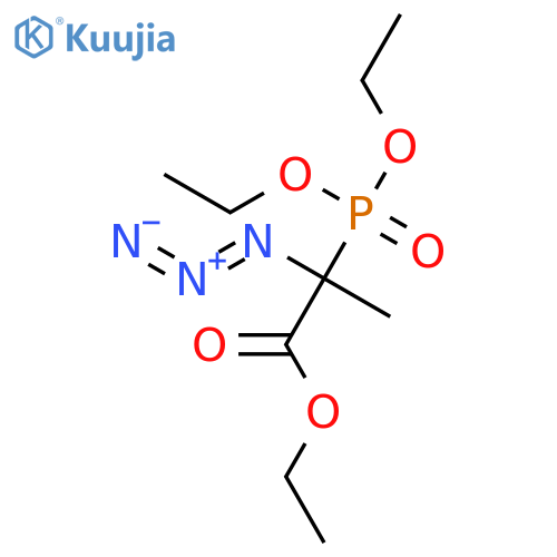 Propanoic acid, 2-azido-2-(diethoxyphosphinyl)-, ethyl ester structure