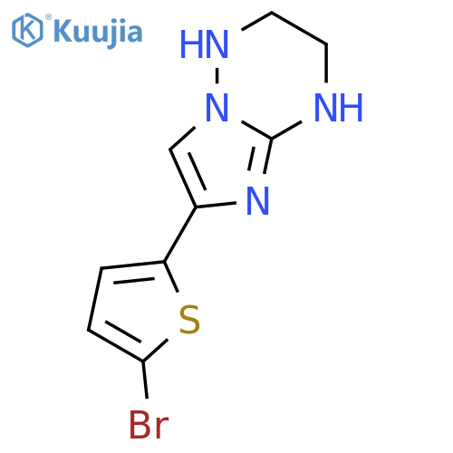 IMIDAZO[1,2-B][1,2,4]TRIAZINE, 6-(5-BROMO-2-THIENYL)-1,2,3,4-TETRAHYDRO- structure