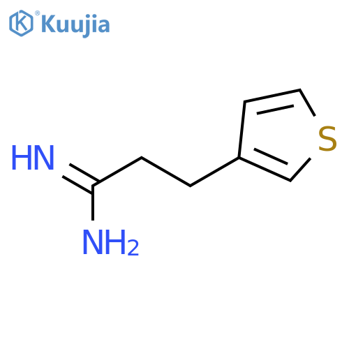 3-(thiophen-3-yl)propanimidamide structure