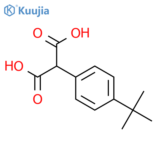 Propanedioic acid, [4-(1,1-dimethylethyl)phenyl]- structure