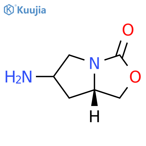 (7AS)-6-AMINOTETRAHYDROPYRROLO[1,2-C]OXAZOL-3(1H)-ONE structure