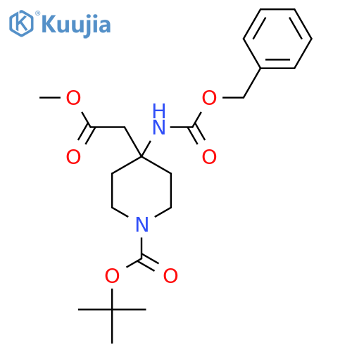 1-Boc-4-(Cbz-Amino)-4-(2-Methoxy-2-Oxoethyl)Piperidine structure
