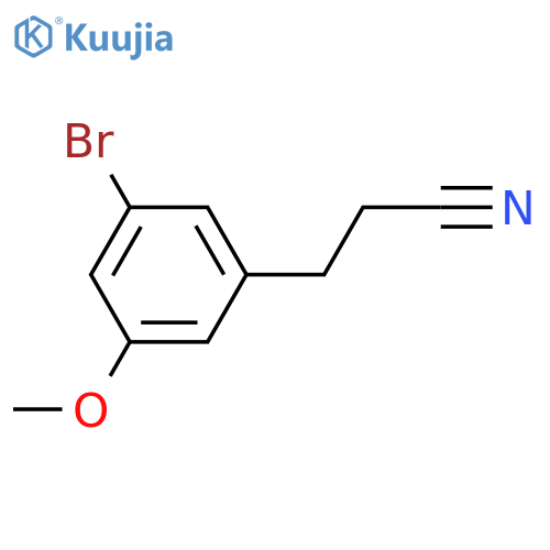 3-(3-Bromo-5-methoxyphenyl)propanenitrile structure