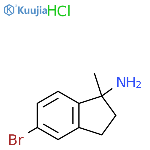 5-Bromo-1-methyl-2,3-dihydro-1h-inden-1-amine Hydrochloric Acid Salt structure