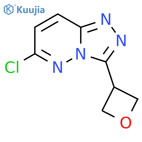 6-Chloro-3-(oxetan-3-YL)-[1,2,4]triazolo[4,3-B]pyridazine structure