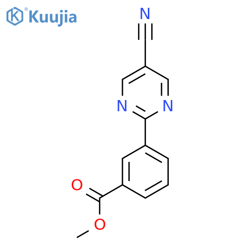 Methyl 3-(5-cyanopyrimidin-2-YL)benzoate structure