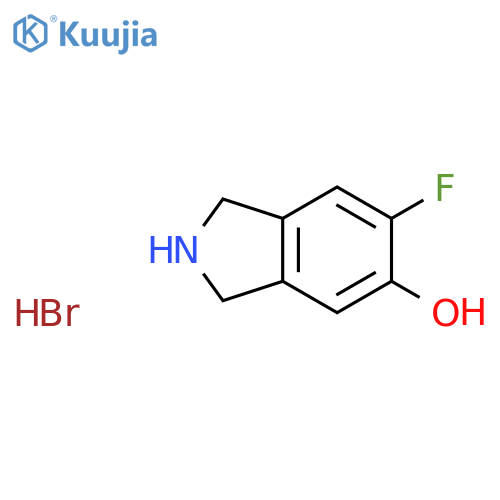6-Fluoroisoindolin-5-ol hydrobromide structure