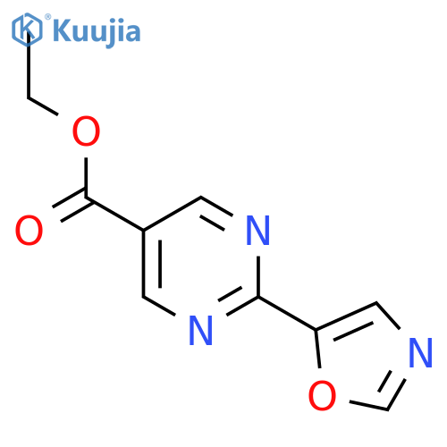 Ethyl 2-(oxazol-5-YL)pyrimidine-5-carboxylate structure