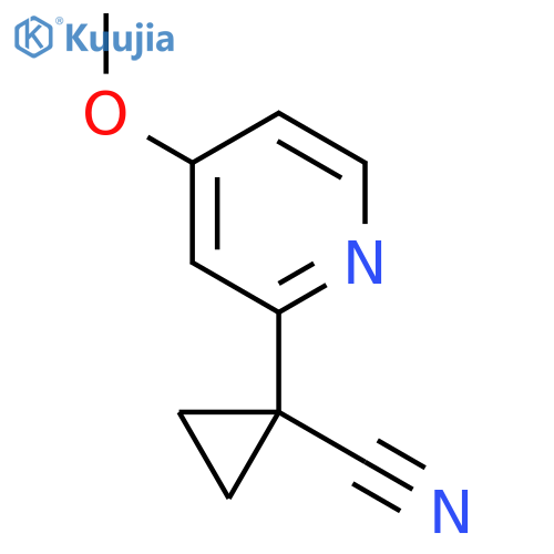 1-(4-methoxypyridin-2-yl)cyclopropane-1-carbonitrile structure