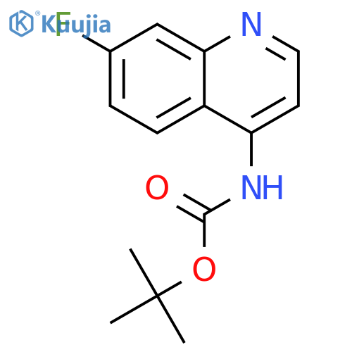 tert-butyl N-(7-fluoro-4-quinolyl)carbamate structure