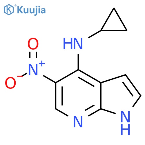 N-Cyclopropyl-5-nitro-1H-pyrrolo[2,3-B]pyridin-4-amine structure