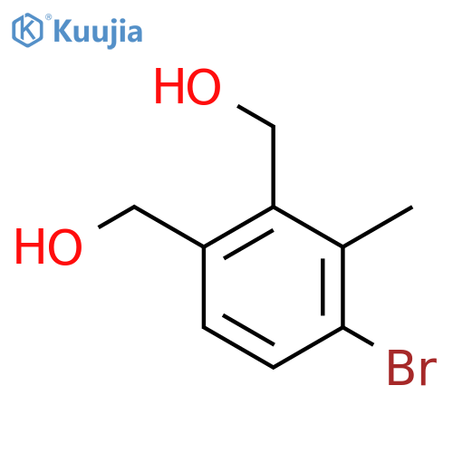 (4-Bromo-3-methyl-1,2-phenylene)dimethanol structure