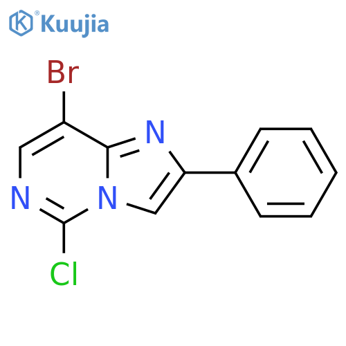 8-bromo-5-chloro-2-phenylimidazo1,2-cpyrimidine structure