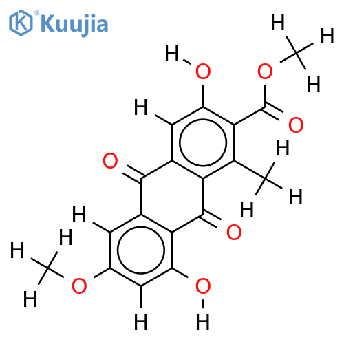 3,8-Dihydroxy-6-methoxy-1-methylanthra-9,10-quinone-2-carboxylic acid methyl ester structure