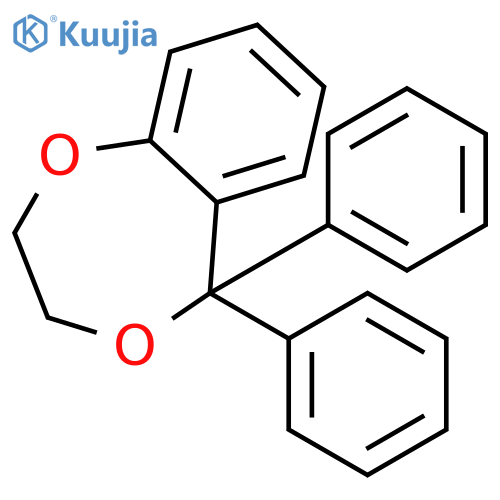 5H-1,4-Benzodioxepin, 2,3-dihydro-5,5-diphenyl- structure