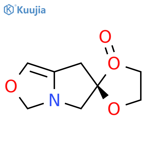 (S)-DIHYDRO-1H-SPIRO[[1,3]DIOXOLANE-2,6-PYRROLO[1,2-C]OXAZOL]-3(5H)-ONE structure