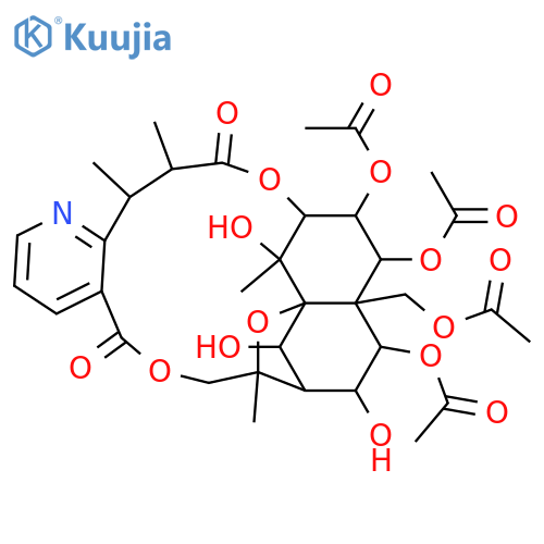 Per(deacyl)euojaponin; 1,2,9,14-Tetra-Ac structure
