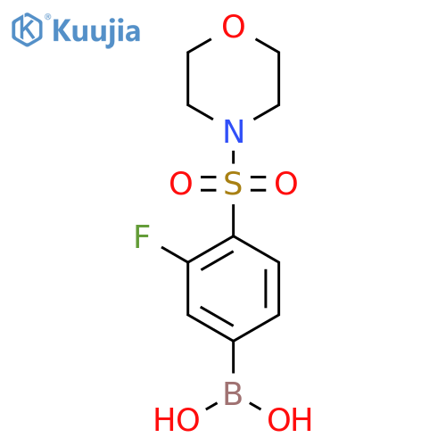 (3-Fluoro-4-(morpholinosulfonyl)phenyl)boronic acid structure