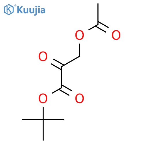 Propanoic acid, 3-(acetyloxy)-2-oxo-, 1,1-dimethylethyl ester structure