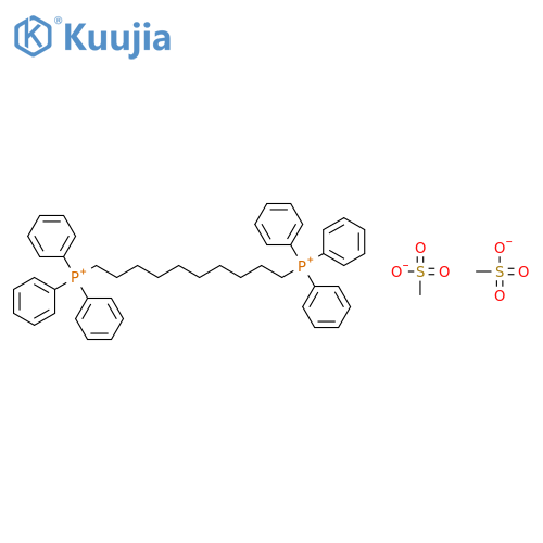 (Decane-1,10-diyl)bis(triphenylphosphanium) dimethanesulfonate structure