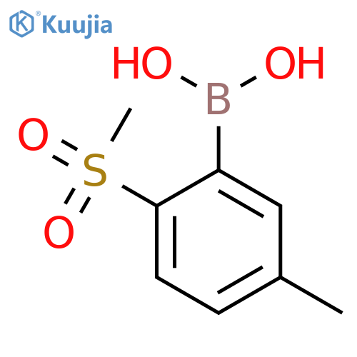 (2-Methanesulfonyl-5-methylphenyl)boronic acid structure