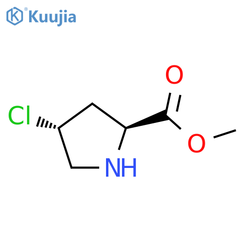 (2S,4R)-4-Chloro-pyrrolidine-2-carboxylic acid methyl ester structure