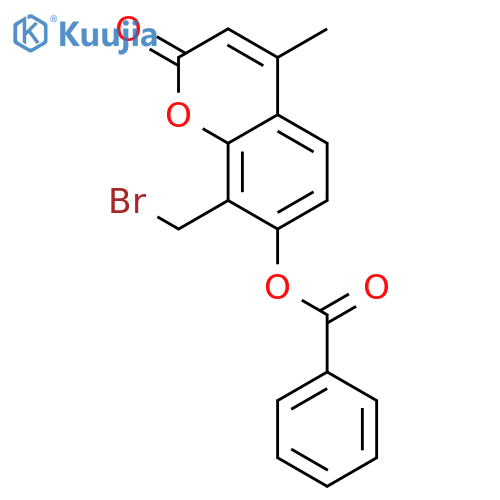 2H-1-Benzopyran-2-one, 7-(benzoyloxy)-8-(bromomethyl)-4-methyl- structure