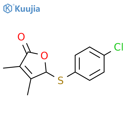 2(5H)-Furanone, 5-[(4-chlorophenyl)thio]-3,4-dimethyl- structure