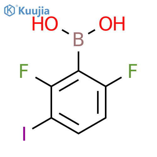 2,6-Difluoro-3-iodophenylboronic acid structure