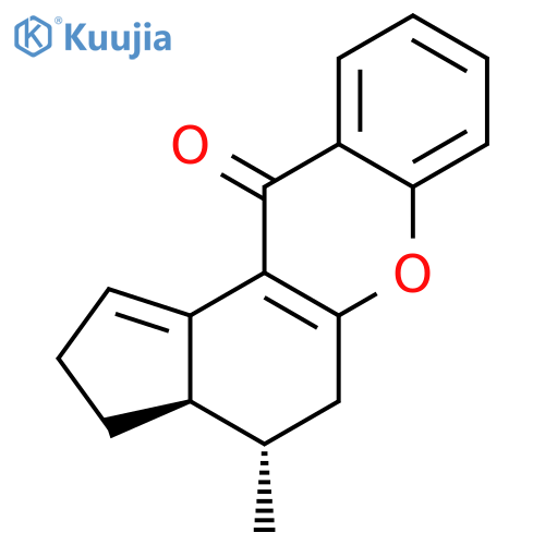 Cyclopenta[a]xanthen-11(2H)-one, 3,3a,4,5-tetrahydro-4-methyl-, cis- structure