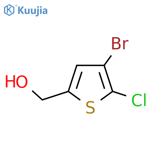 (4-bromo-5-chlorothiophen-2-yl)methanol structure